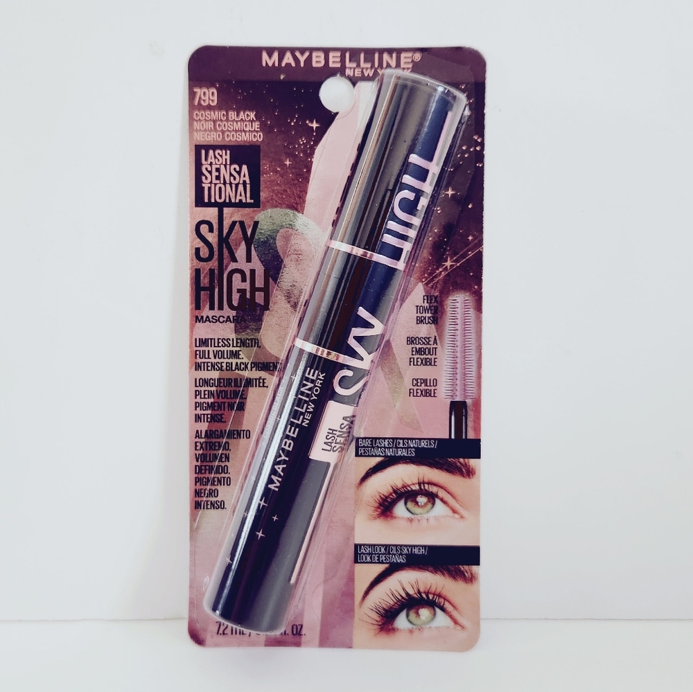 🐢2/$15 Maybelline Lash Sensational Sky High Washable Mascara Cosmic Black